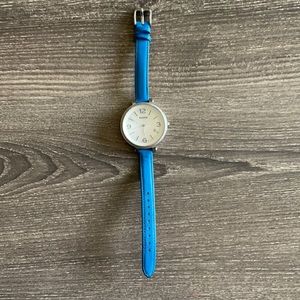 Leather fossil watch